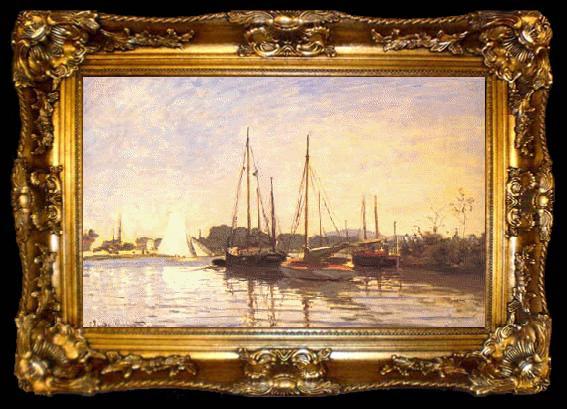 framed  Claude Monet Bateaux de Plaisance, ta009-2